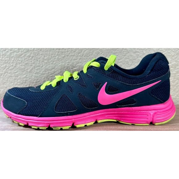 Nike Revolution 2 Women's Size 11 Running Shoes 554900-463 Sneakers - Black Pink - Picture 7 of 11